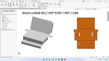 Sheetworks : direct unfold IGS / STEP / PRT / CGR
