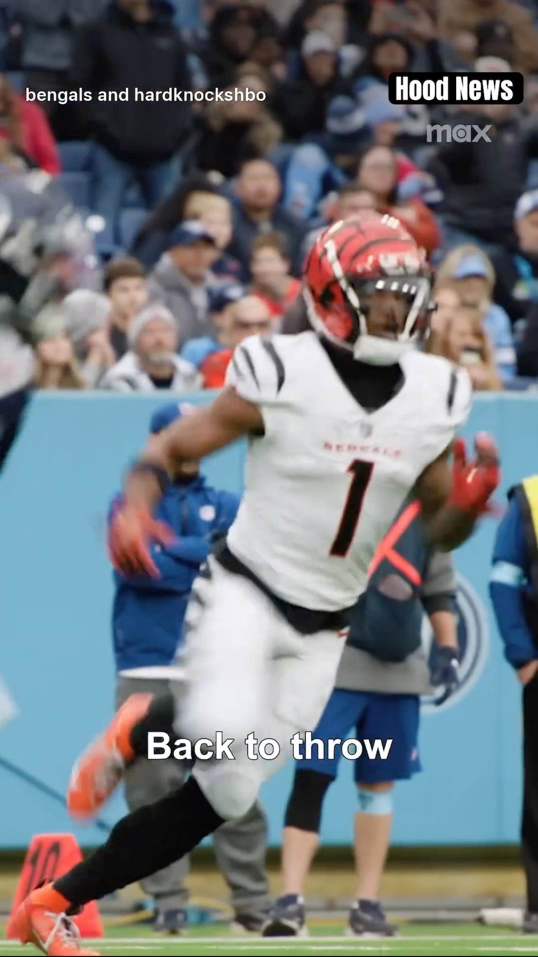 Still looking ? #hoodnews #bengals #joeburrow #jamarrchase #titans #touchdown #omg #hardknocks #hbo