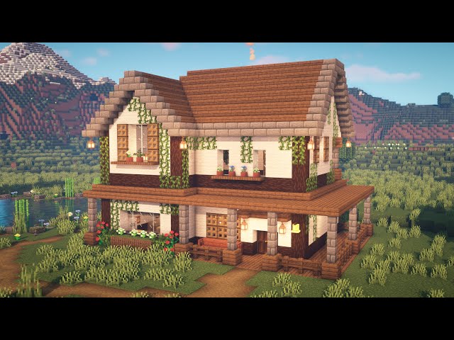 🏡 Minecraft Tutorial  How to Build a Farmhouse in Minecraft