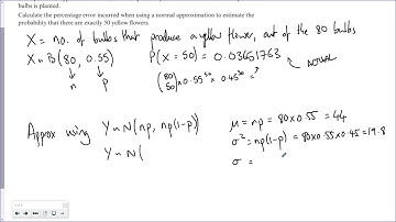 Year 2 Statistics - S3.6 The Normal Distribution - Example 13