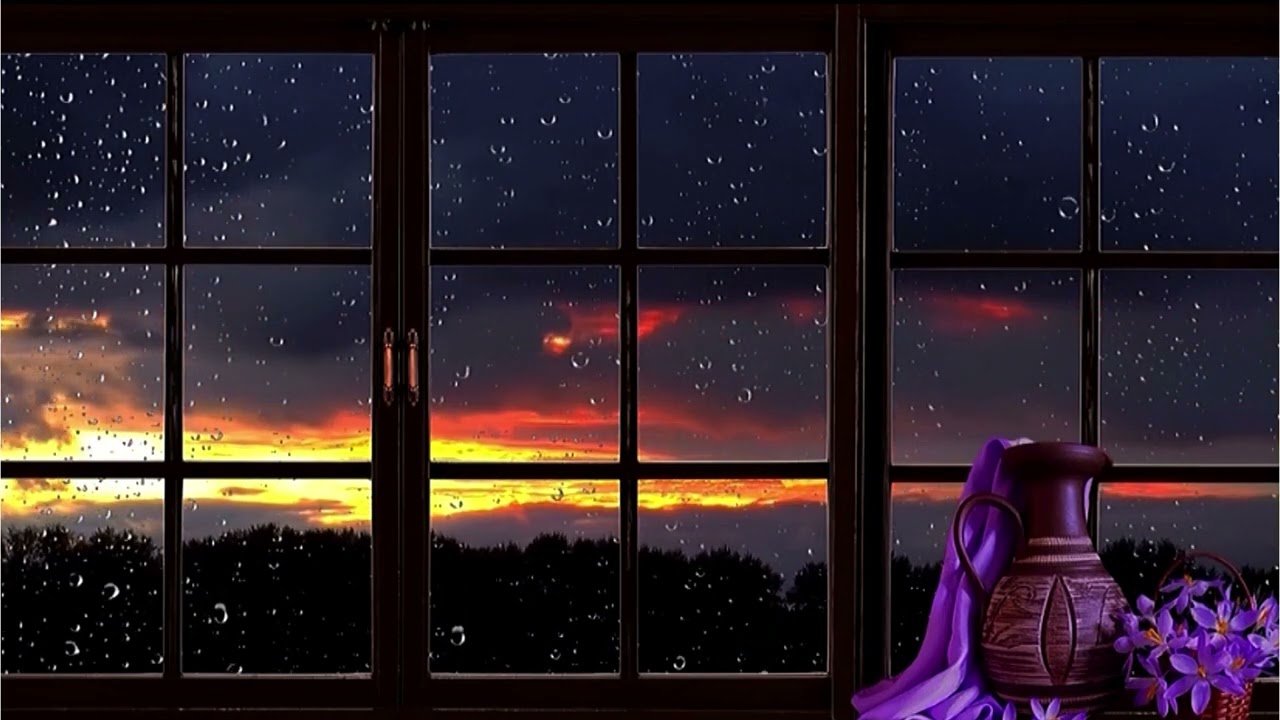 Go to Sleep w/ Rain Falling on Window | Relaxing Gentle Rain Sounds for Sleeping Problems, Insomnia