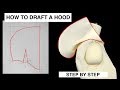 Pattern making  how to draft a hood step by step 