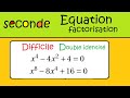 Seconde equation factorisation x4 4x240   ex30 6
