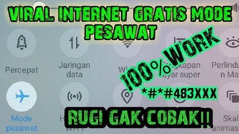 Trik Mode pesawat bisa internetan Gratis hp vivo 2022