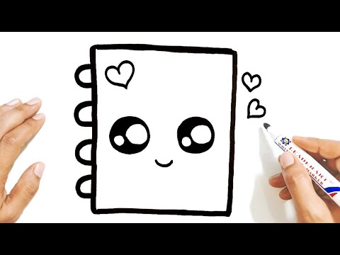 كيف ترسم نوتة يومية كيوت خطوة بخطوة رسم سهل