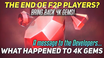 BRING BACK 4K GEMS ! | END OF F2P PLAYERS? | A Message to Developers.. | Dawn of Titans