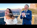 Mountain top wedding via helicopter in the italian dolomites tyler  nicole johnson 