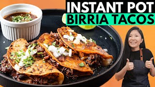 Instant Pot Birria Tacos | Cheesy Birria Quesa Tacos!