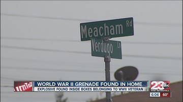 World War II grenade found in home