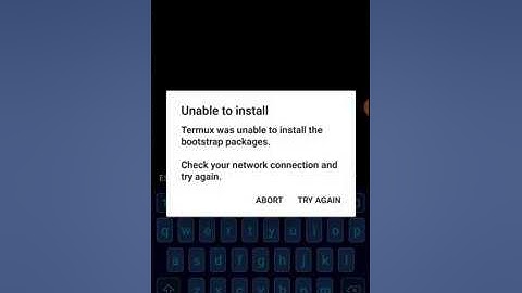 Termux was unable to install the bootstrap packages - Fix / Corrigido