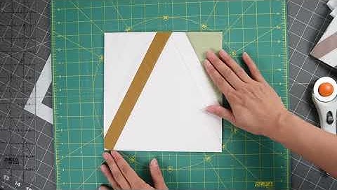 QAYG & FPP - modern technique combines quilt as you go and foundation paper piecing