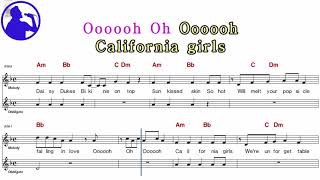 Katy Perry - California gurls karaoke sheet music for players,chord,chorus,Lyrics add(Ye karaoke) screenshot 4