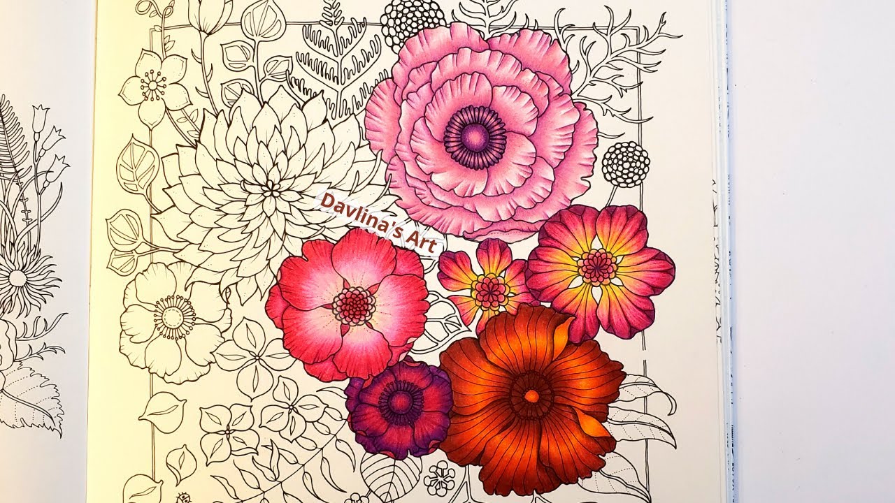 Coloring Book: World of Flowers, A Coloring Book and Floral