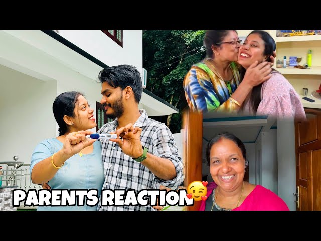 PREGNANCY REVEAL | PARENTS REACTION 😍 class=