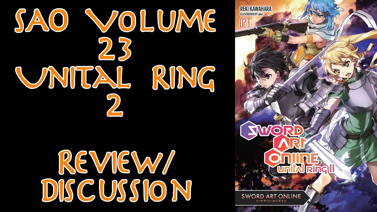 ✨💙Nayyyy 🌌🌺 on X: Manga Sword art Online unital ring #2 1/2