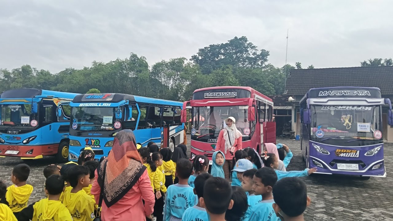 Co-curricular Activities anak-anak TK AYB belajar topik kendaraan bersama Tayo si bus kecil🚌😻