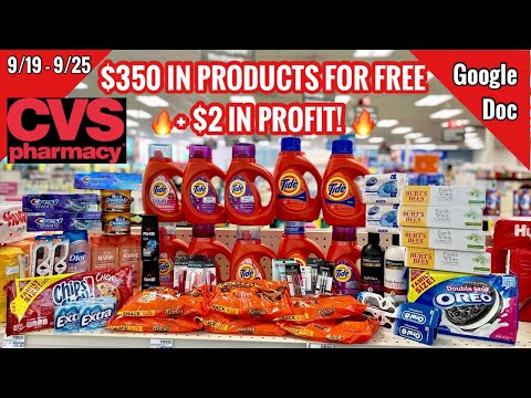 CVS Free & Cheap Coupon Deals & Haul | 9/19 – 9/25 | $350 IN PRODUCTS FOR FREE + $2 Money Maker!🔥🙌🏽