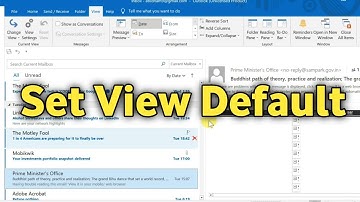 Change Outlook View to Default Settings | Reset Microsoft Outlook View Back to Normal