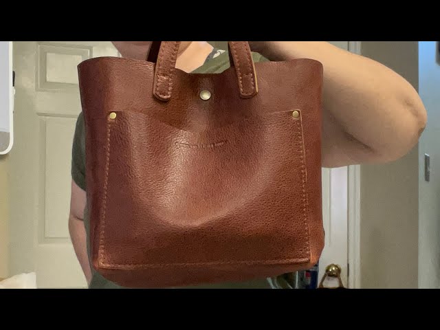 Mini Crossbody Tote, Nutmeg / Zipper