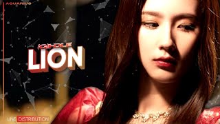 (G)I-DLE - LION // LINE DISTRIBUTION