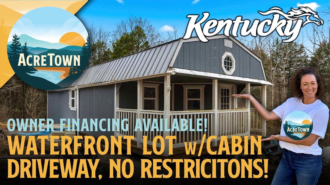 Kentucky Waterfront Cabin Lot for Sale near Hardinsburg | Amish-built | Driveway | No Restrictions!