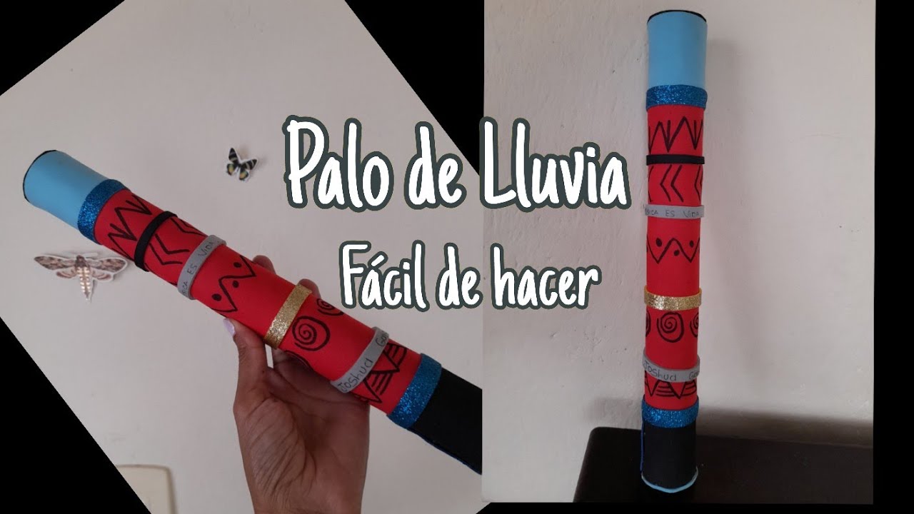 como hacer un Palo de lluvia hecho en casa fácil y rápido - YouTube