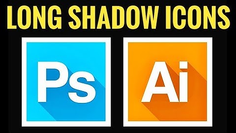 How to make LONG SHADOW Icons in Photoshop CC | Photoshop Long Shadow