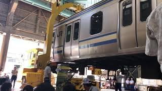 JR東日本E217系Y-22編成東京総合車両センター入場。