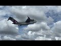 Epic Qatar Air Force C17 departure from RIAT 2025