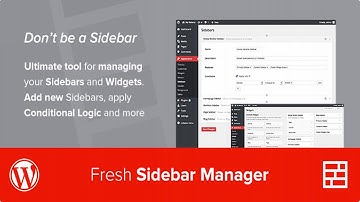 Custom Sidebar Manager | Codecanyon Scripts and Snippets