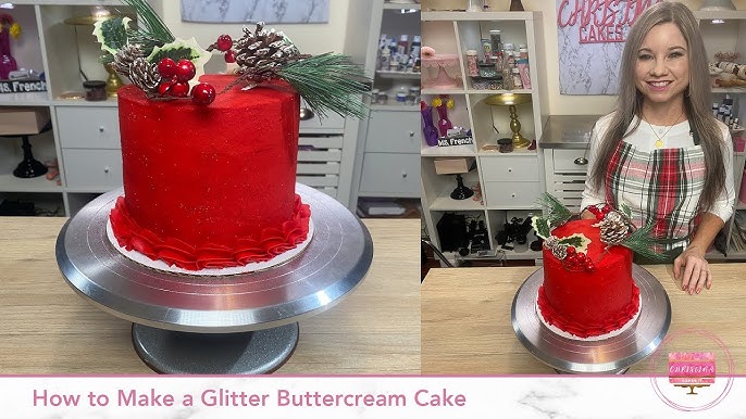 Glitter Cake, Without using airbrush machine