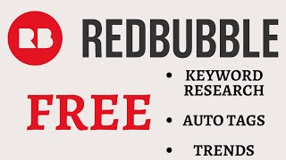 For Real Free Redbubble Keyword Research Trends & Auto Tag Generator in One Free Website