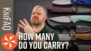 KnifeCenter FAQ #146: How Many Knives Do You Carry?