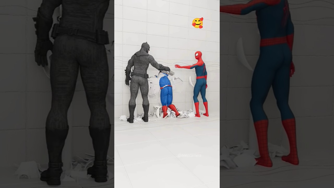 🥰🥰 Spiderman vs Batman