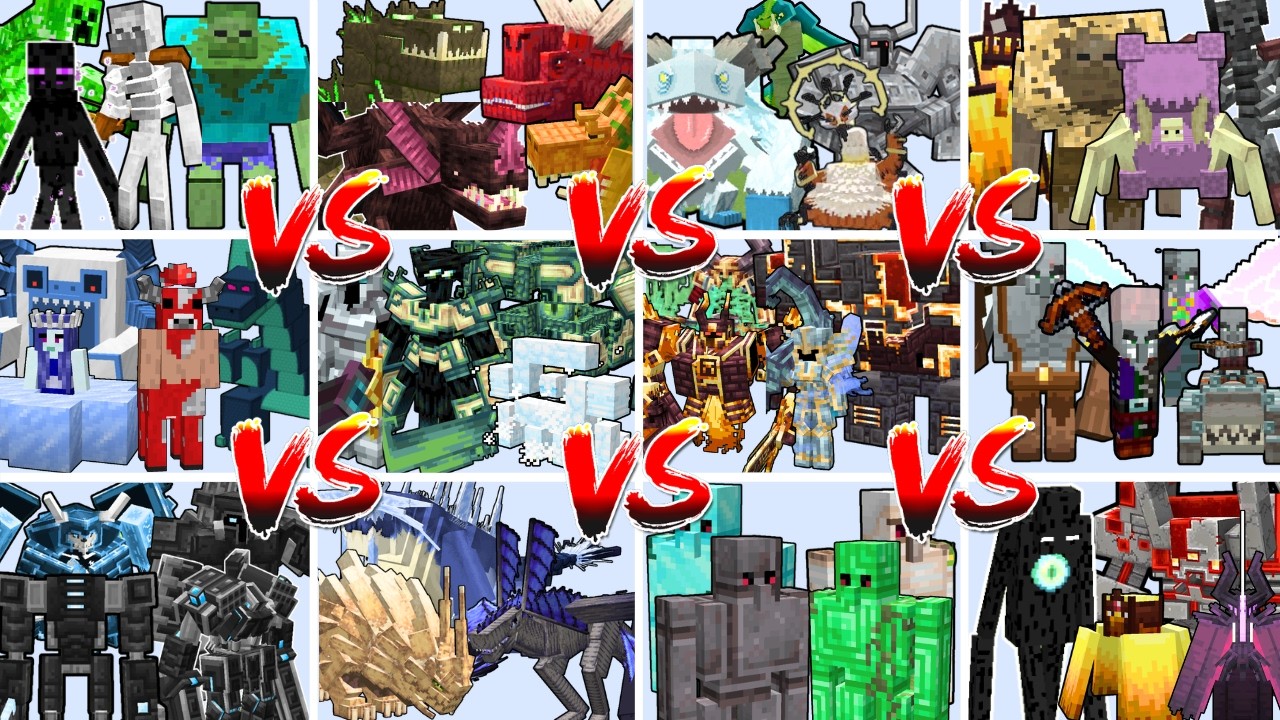 STRONGEST TEAM FROM EACH MOD TOURNAMENT | Minecraft Mob Battle