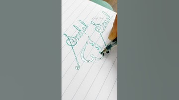 The most beautiful couple calligraphy😍😍#snehal and #sonal