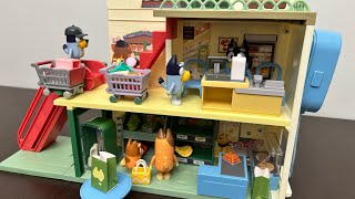 Bluey Supermarket Playset & Family Shopping Trip Toys Unboxing 
