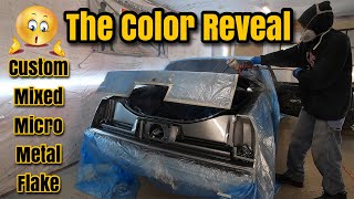 How To Spray Micro Metal Flake In Base Coat / Clear Coat  Painting Monte Carlo CL GBody Door Jambs