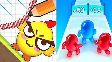 Draw To Smash Vs Count Master - Up To Max Level SpeedRun Gameplay 