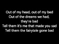 Fairytale gone bad  sunrise avenue lyrics