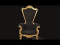 Baroque / Rococo Style White Wedding Throne Chairs in Louis XV Legs Baroque / Rococo Style White Wedding Throne Chairs in Louis XV Legs