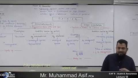 CAF 08 | AUDIT | LECTURE # 18 |BY SIR ASIF | SEPTEMBER 2024 ATTEMPT