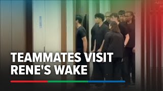 Teammates of Rene Baterbonia visit his wake | ABS-CBN News