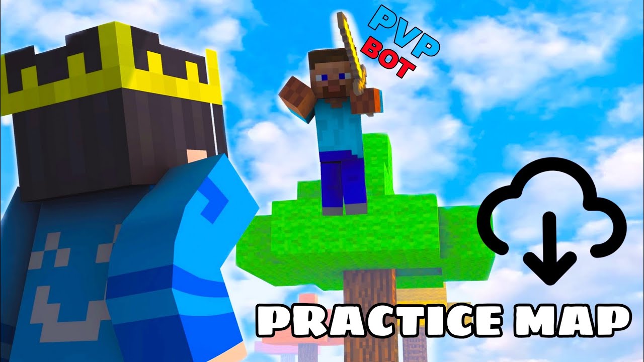 Improve your pvp skill in Minecraft pe mobile 📲 || MCPE practice map ...