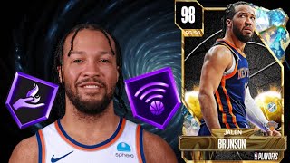 GALAXY OPAL JALEN BRUNSON GAMEPLAY!! IS A VERY GOOD OFFENSIVE PG IN NBA 2K24 MyTEAM