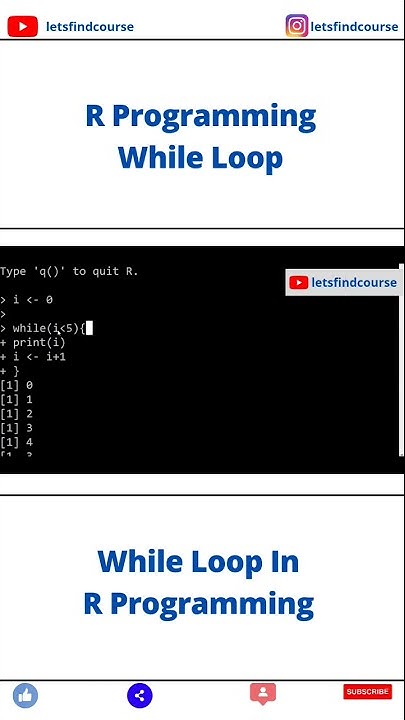 R Programming While Loop #rprogramming - YouTube