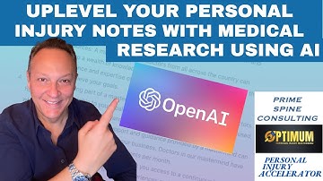 Up Level Your Personal Injury Notes Using Medical Journal Research with AI in Seconds!