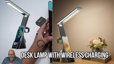 Desk Lamp with Wireless Charging Upgrade