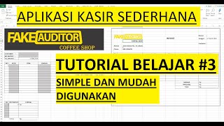 TUTORIAL EXCEL | APLIKASI KASIR SEDERHANA | SIMPLE DAN MUDAH DIPAKAI | COFFEE SHOP