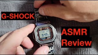 ASMR Affordable Watch Review - Casio G‑Shock GWM5610‑1 Solar Atomic (Whispering & Gentle Sounds) screenshot 5